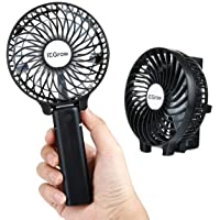 Los mejores  - iEGrow Mini Ventiladores de Mano- Ventilador Portátil USB con Batería Recargable- Ventiladores Plegables con 3…